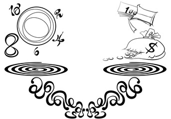 ８時間ー給料 © 政徳 吉田