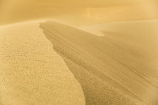 USA, Colorado, Great Sand Dune National Park.  The tallest sand dunes in North America, up to 750 feet (230 m) tall.  Covering an area of about 30 sq mi (78 km2)