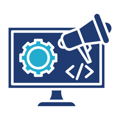 Obraz premium programmatic advertising icon