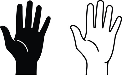 Fototapeta premium hand gesture icon set Vector