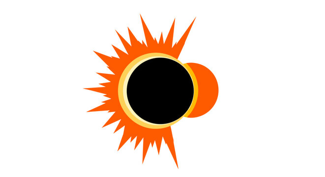 Solar Eclipse Sun Moon Alignment.