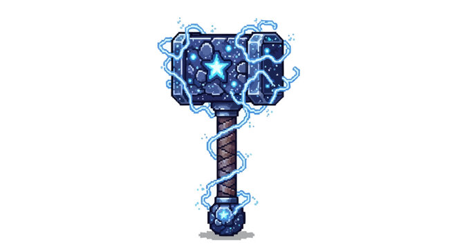 Mighty Thor Hammer Mjolnir With Electric Energy.