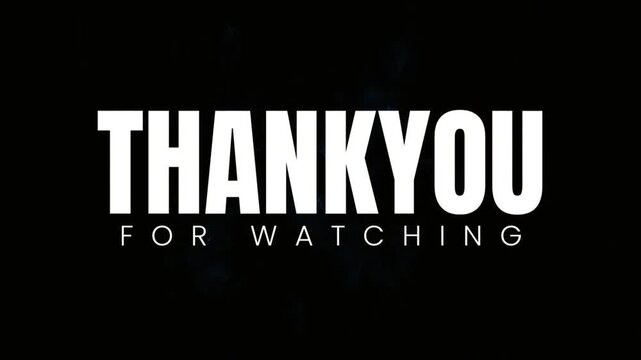 Thank you message on screen.