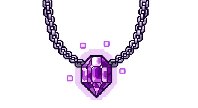 Enchanting Amethyst Gemstone Pendant Necklace with Magical Aura.