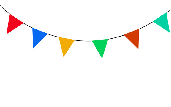 Colorful Bunting Flags Banner &ndash; Birthday Party and Carnival Garland Decoration