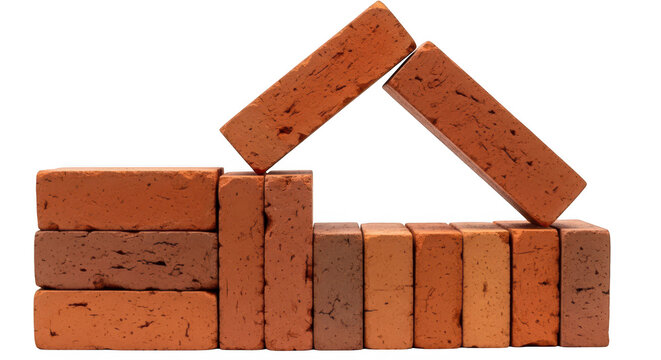 A house made of bricks stacked on top of each other