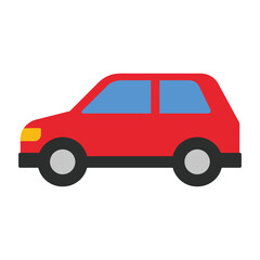 Fototapeta premium red car on white background