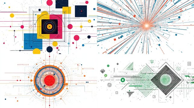 A forward-thinking tech luminary visualizing hyperspace