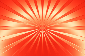Fototapeta premium A vibrant explosion of warm colors radiates outwards from a central point, creating a dynamic sunburst effect. illustration