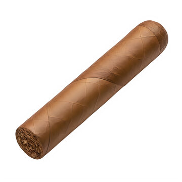 A single premium brown tobacco cigar with a tightly rolled leaf texture for smoking enjoyment