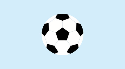 Naklejka premium Classic Black and White Soccer Ball for Sports and Games.