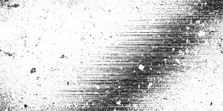 Abstract horizontal lines texture background, gritty distressed graphic with streaks and dots, monochrome background for grunge design or industrial effects, graphic resource, texture overlay