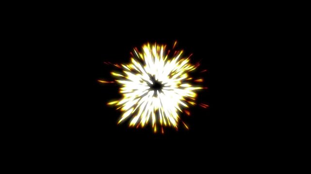Powerful cartoon punch burst and slash impact hit animation, explosive hit effects, comic style energy explosion transitions for fight scenes, video editing and vfx overlay 4k
