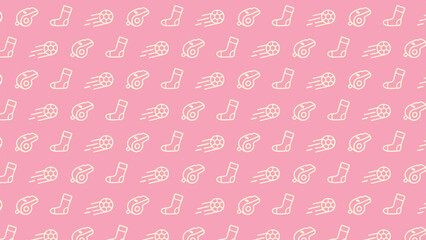 Naklejka premium Soccer doodle vector pattern design
