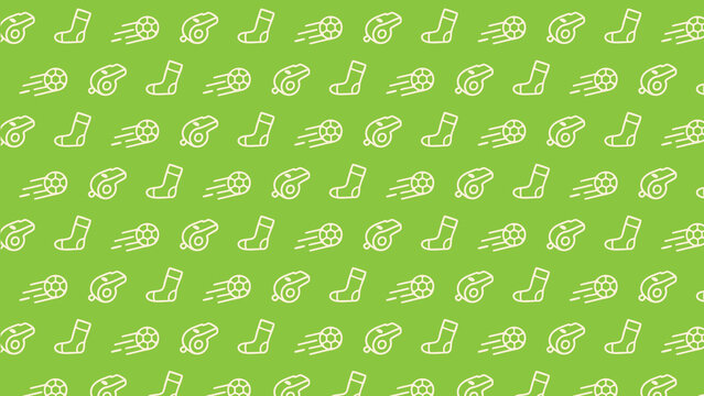 Soccer doodle vector pattern design