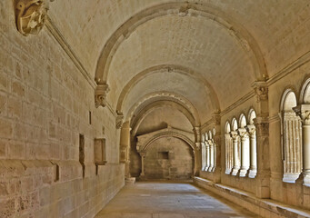 Obraz premium Arles, il chiostro dell'abbazia di Montmajour, Provence, France