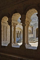 Obraz premium Arles, il chiostro dell'abbazia di Montmajour, Provence, France
