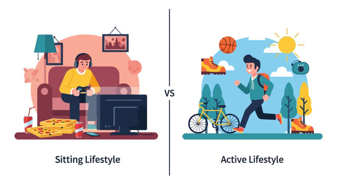Sitting Lifestyle Versus Active Lifestyle A Comparison of Sedentary Habits and Physical Activity