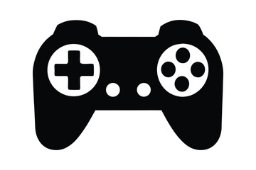 Game controller silhouette vector, Joystick gamepad icon © Pixel Hub