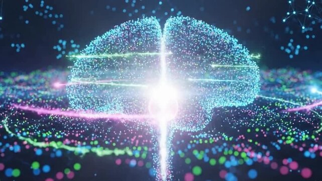 Ai video, technology video, neural network, artificial intelligence 