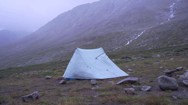 Tent in Jotunheimen Mountains