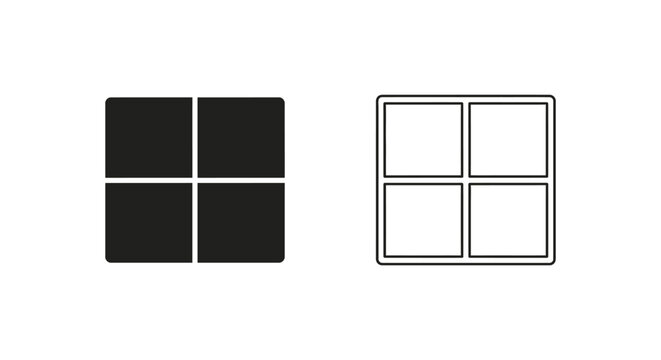 grid layout template squares Vector