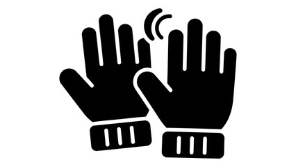 Obraz premium Touchscreen gloves knit icon