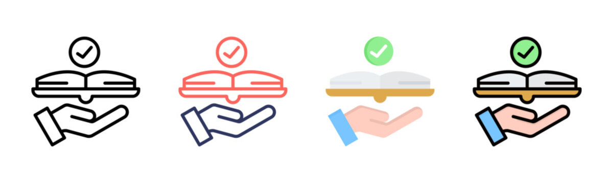 Feasibility icon sheet multiple style collection