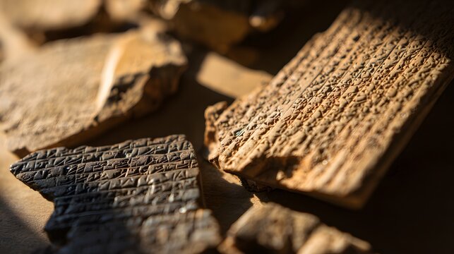 Ancient Clay Tablets Reveal Lost Stories Etched in Time&rsquo;s Textured Embrace