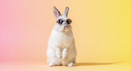 Obraz premium Stylish Bunny Portrait