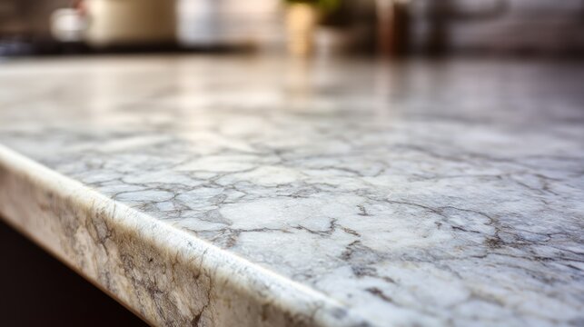 Closeup kitchen granite countertop surface
