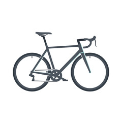 Obraz premium Modern Road Bicycle Illustration, Sleek Design, Isolated on White