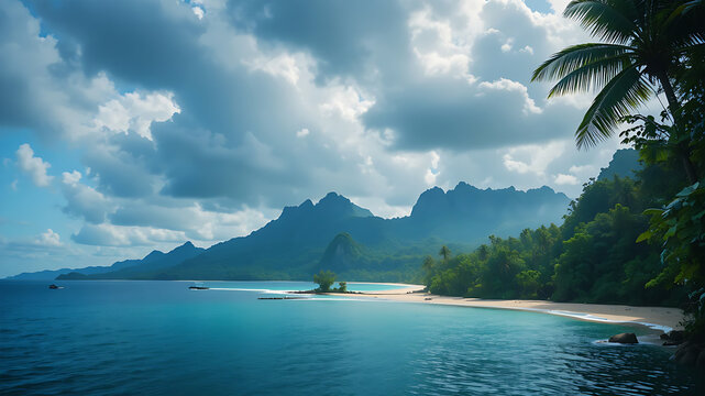 Tropical Serenity (Blue Symphony on the Edge of Paradiso)