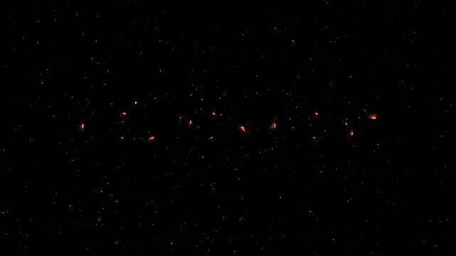 Coupon Code Text Neon Reveal Animation With Fire Effect - Glowing Word