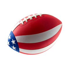 Fototapeta premium american football soccer ball on white background