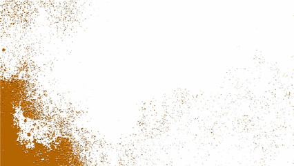 Obraz premium Abstract brown texture and contrast white and splash paint and grunge effect and rough and art design and stain element and minimalist composition 