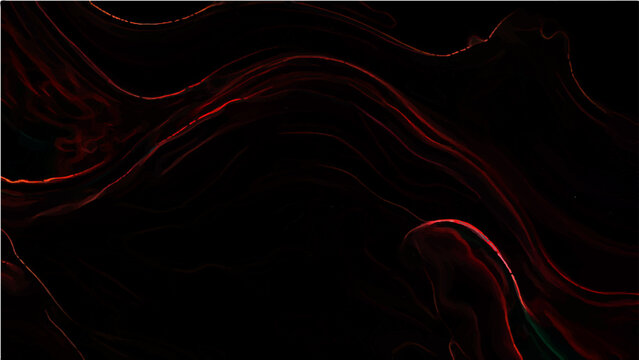 Vector Abstract crimson streaks undulate through obscure darkness, creating a mysterious and visually arresting and dynamic composition that ignites strong emotions 