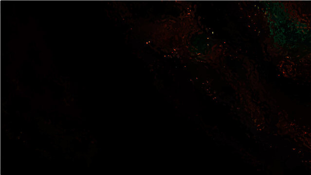 Vector Abstract Dark Art with a touch of red and green sparks curiosity