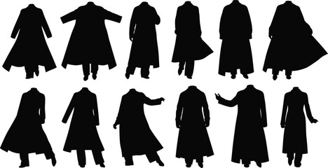 Silhouette trench coats - men's fashion outerwear collection with trench coat © Al