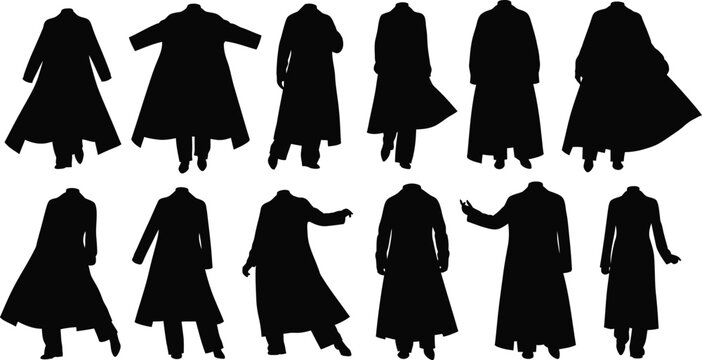 Silhouette trench coats - men's fashion outerwear collection with trench coat