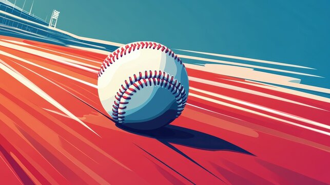 Baseball on white background,Baseball player hitting ball with bat,home run,baseball or t shirt, posters and banner,sport day, ball Icon Concept,Vector Template.
