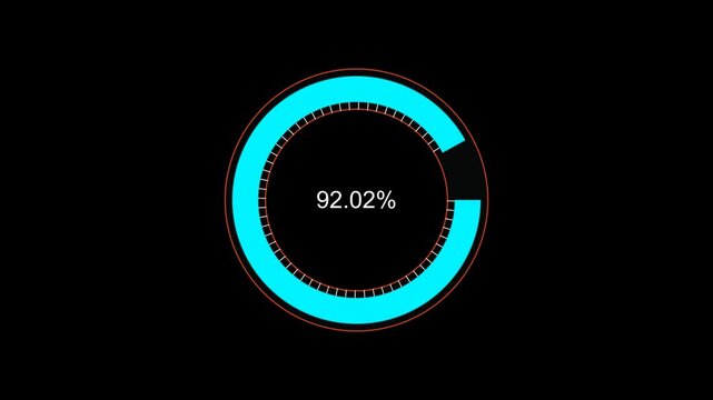 Circular loading animation rotating asset in the alpha channel. circle loading rotating isolated on black
