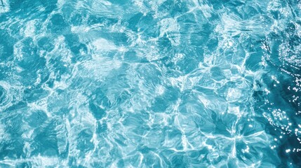 Obraz premium Turquoise ripples water sunlight reflection background