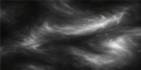 A breathtaking display of celestial beauty, where ethereal wisps of swirling nebula dance gracefully across the canvas of a dark, star-speckled expanse. © DAKU MOHARAJ