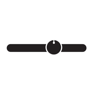 Toggle Switch On Icon Black Minimal UI Control Button for Digital Interface and Technology Design
