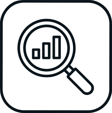 Data Analist Line Flat Icon
