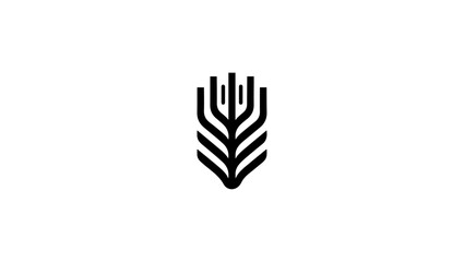 Fototapeta premium st patricks company in black and white logo design vector, minimal logo, icon, mosque, star, moon, vector, symbol, design, web, sign, business, arrow, logo, button, art, eid mubarak icon 