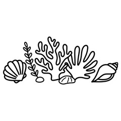 Obraz premium Ocean Vector Illustration 