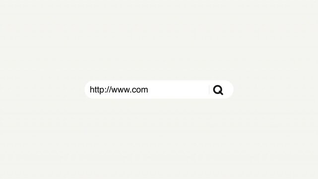 Website search bar with httpwww. Com text suitable for technology or internet concepts design projects.