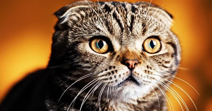 Close-up of a Tabby Cat.